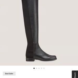 5050 Elegant Black Knee-High Women's Lift Boots